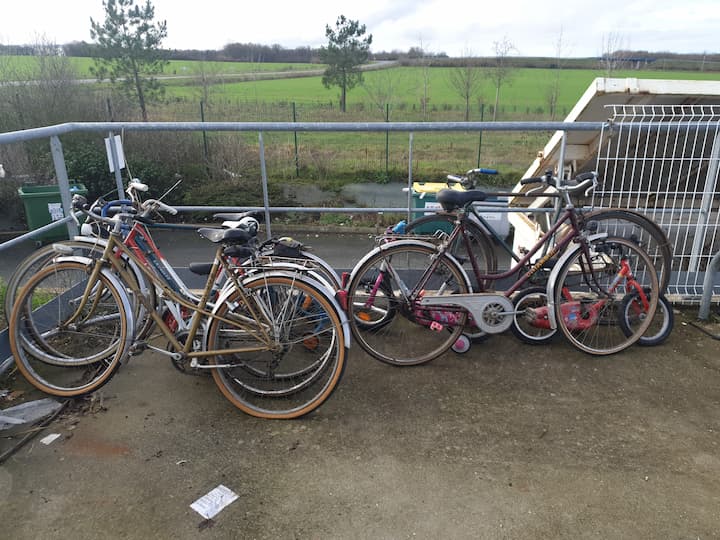 Les vélos de la déchetterie